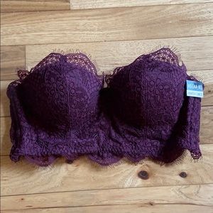 Pink strapless bralette